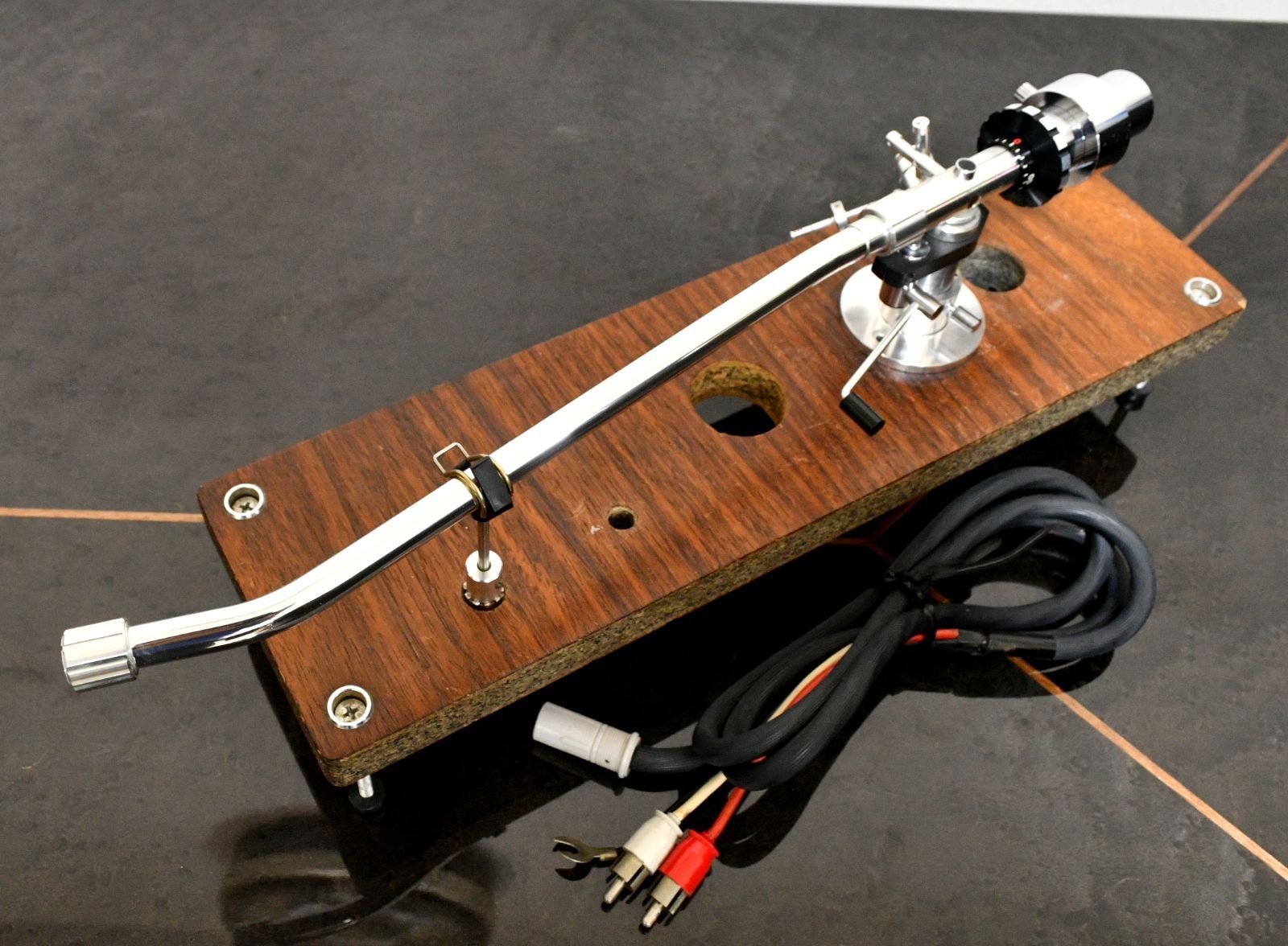 STAX UA-70ロング・トーンアーム ケーブル付き 特注ベース付き 動作良好