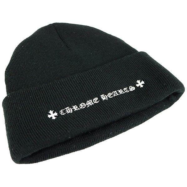 新品未使用 CHROME HEARTS Watch Cap Black ニット帽 ブラック（黒）系