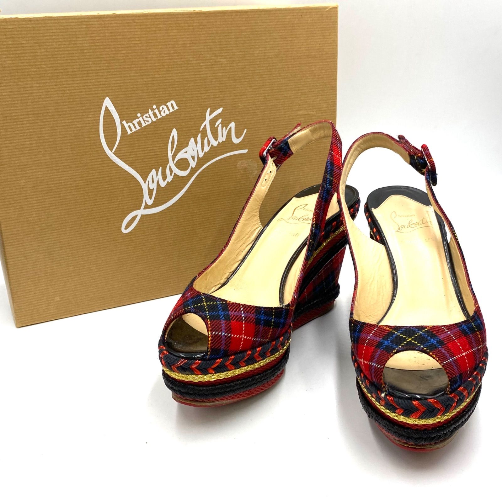 Christian Louboutin クリスチャン ルブタン タータンチェック 