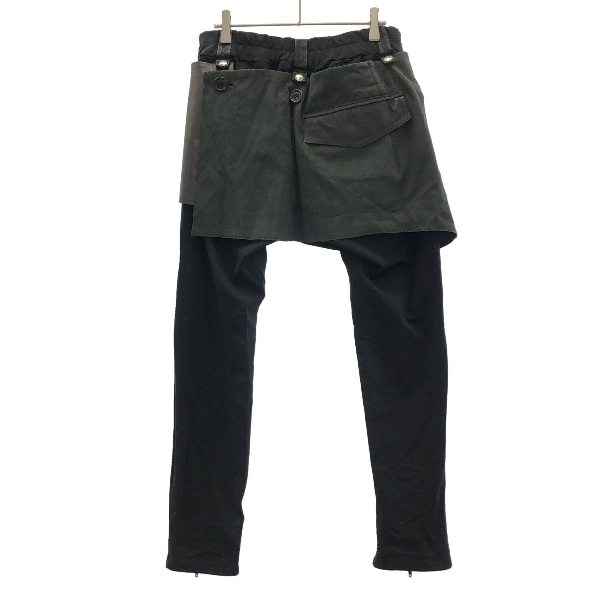 FranCisT_MOR.K.S フランシストモークス HYBRID HI TENTION STRETCH LAYER JK-TAIL FLAP PANT ラップパンツ MB2969 ブラック 2 FranCisT_MOR.K.S フランシストモークス HYBRID HI TENTION STRETCH