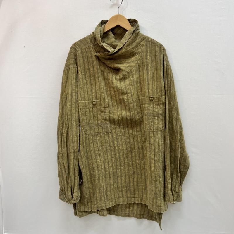 USAATO ウサト シャツ、ブラウス 長袖 うさとの服 手織り 天然素材 