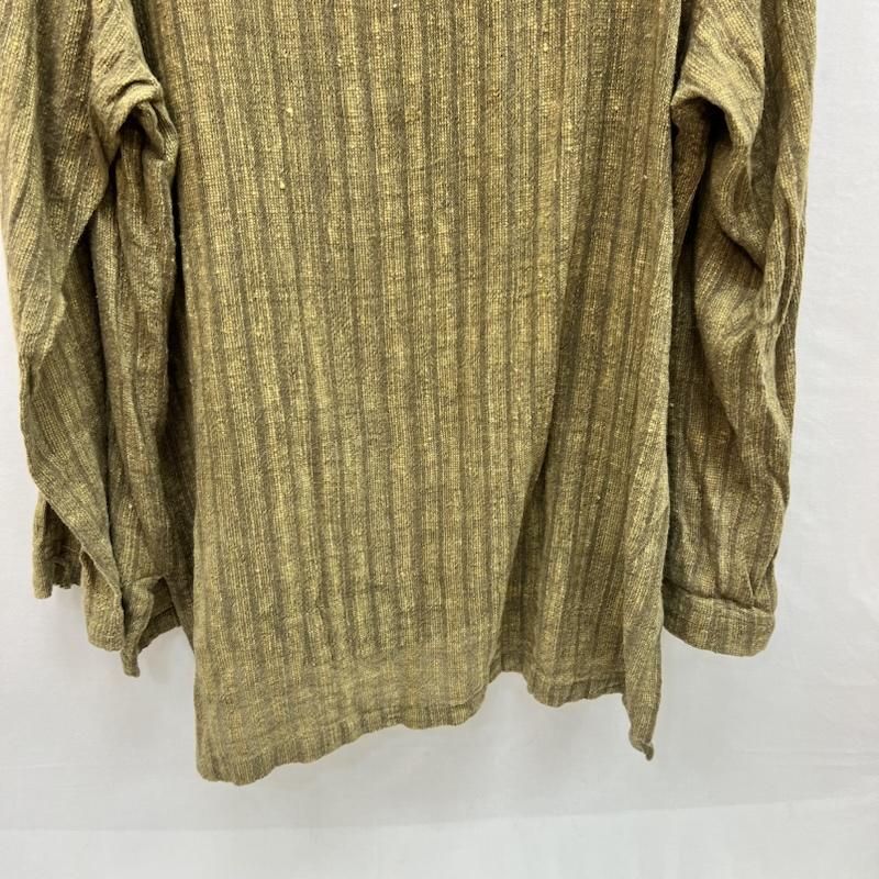 USAATO ウサト シャツ、ブラウス 長袖 うさとの服 手織り 天然素材