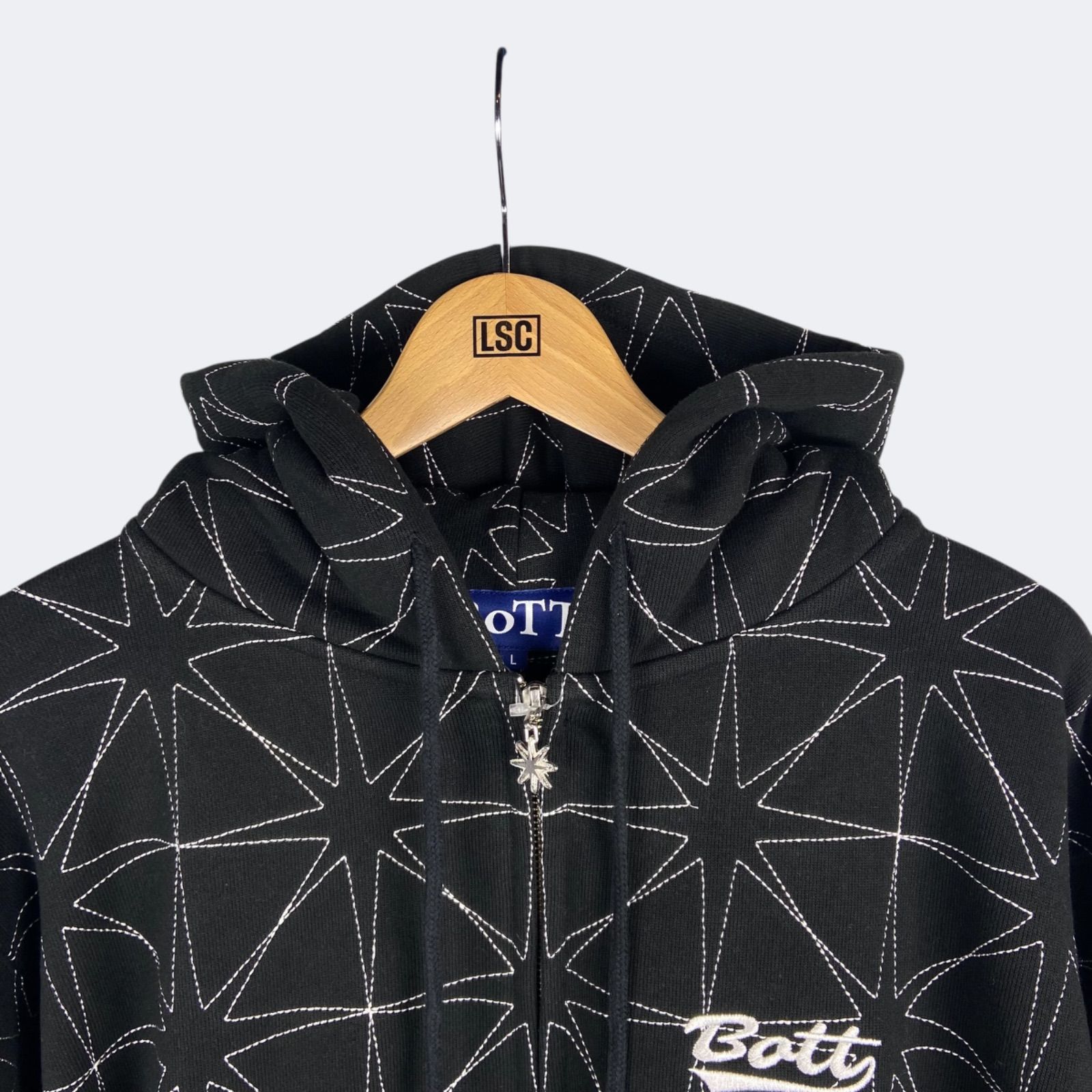 BoTT Sparkle Stitch Zip Hoodie ボット スパークル ステッチ ジップ 