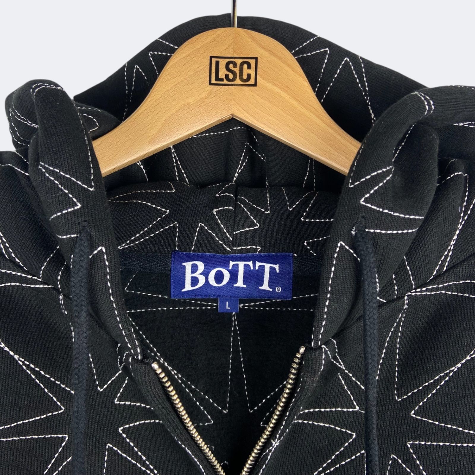 BoTT Sparkle Stitch Zip Hoodie ボット スパークル ステッチ ジップ 