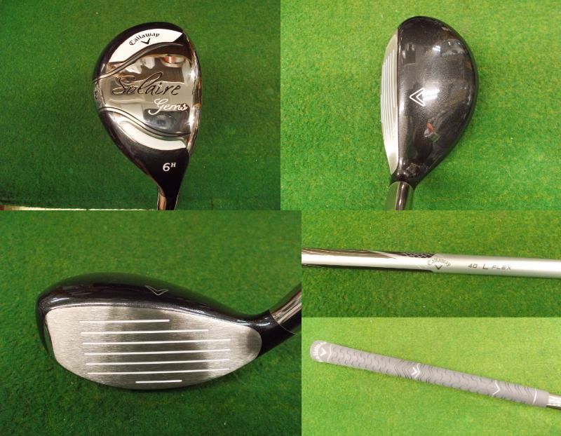 人気!！美品 ☆ Callaway Solaire gems ブラック レディスハーフセット