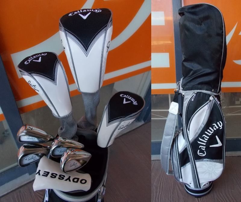 人気!！美品 ☆ Callaway Solaire gems ブラック レディスハーフセット