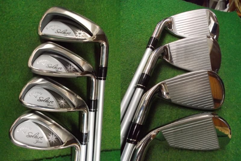 人気!！美品 ☆ Callaway Solaire gems ブラック レディスハーフセット