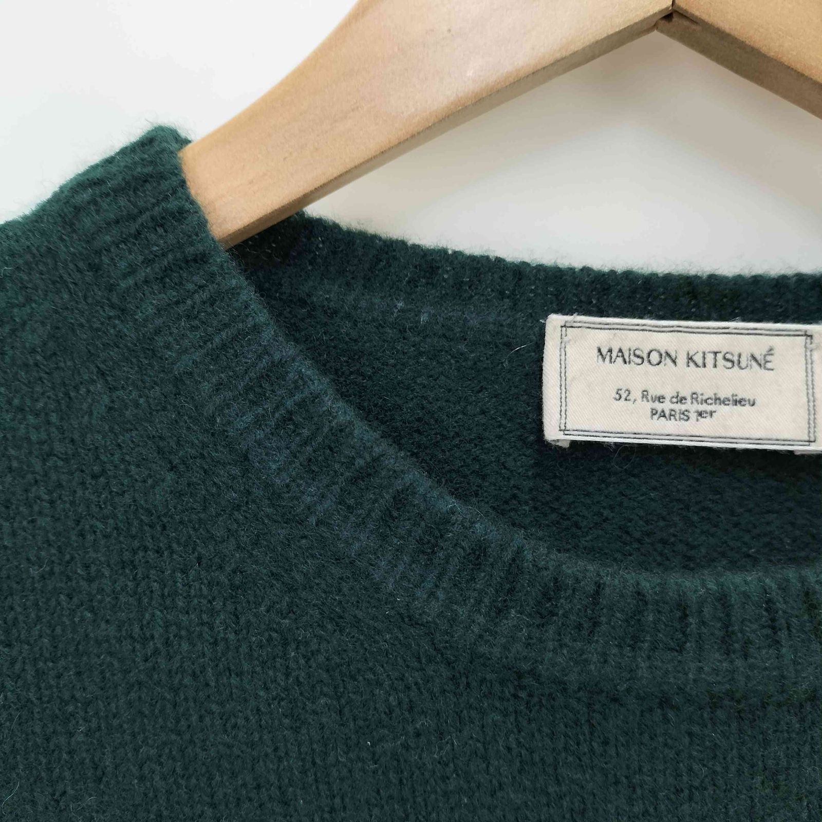 新品　未使用　メゾンキツネ　定番　クルーネックニット　ニット　BIG FOX MAISON KITSUNE（メゾン キツネ） ニット セーター ビッグフォックス