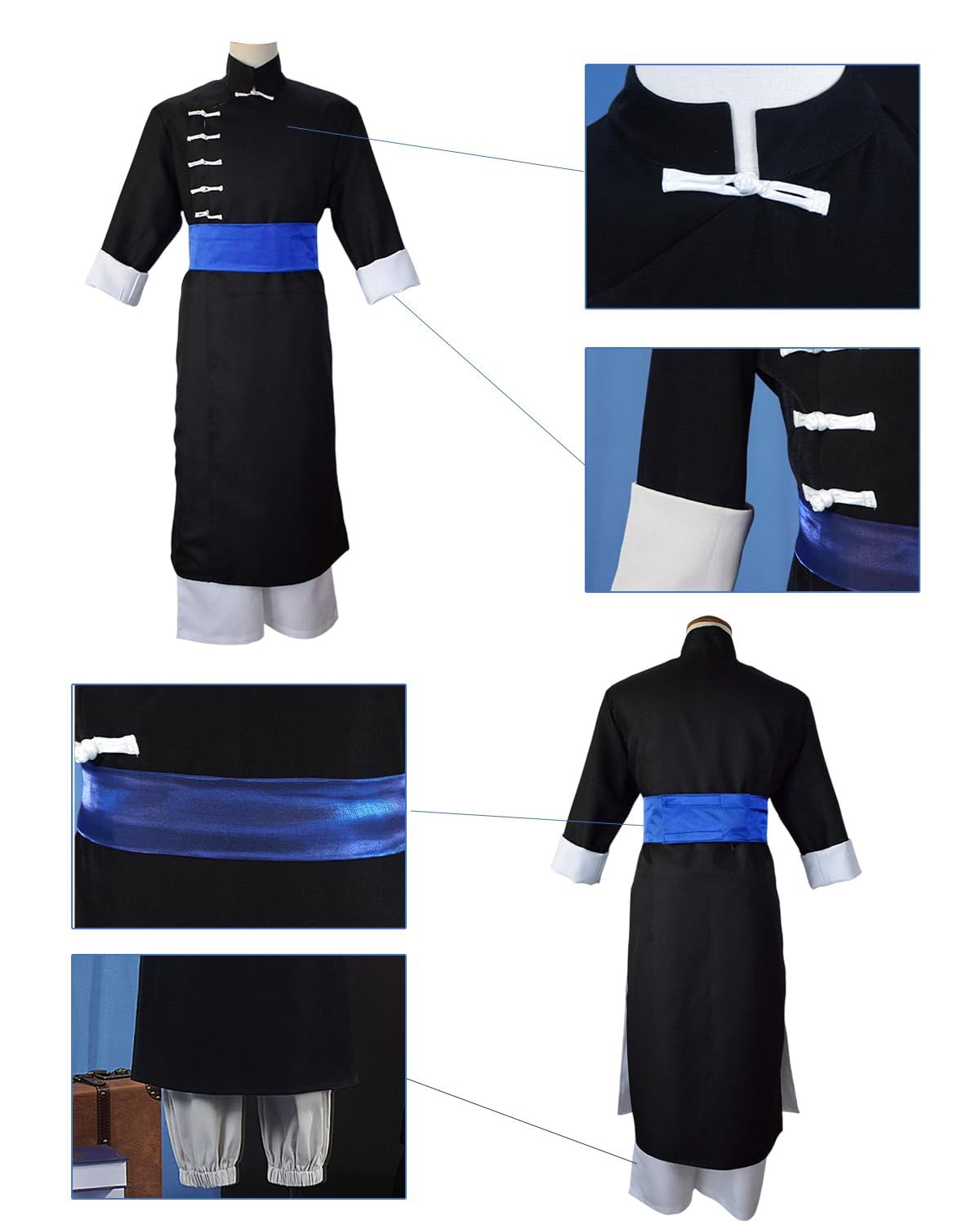 神併良品] 神威 コスプレ ウィッグ付き 夜兎族 銀魂 コスプレ衣装 大人