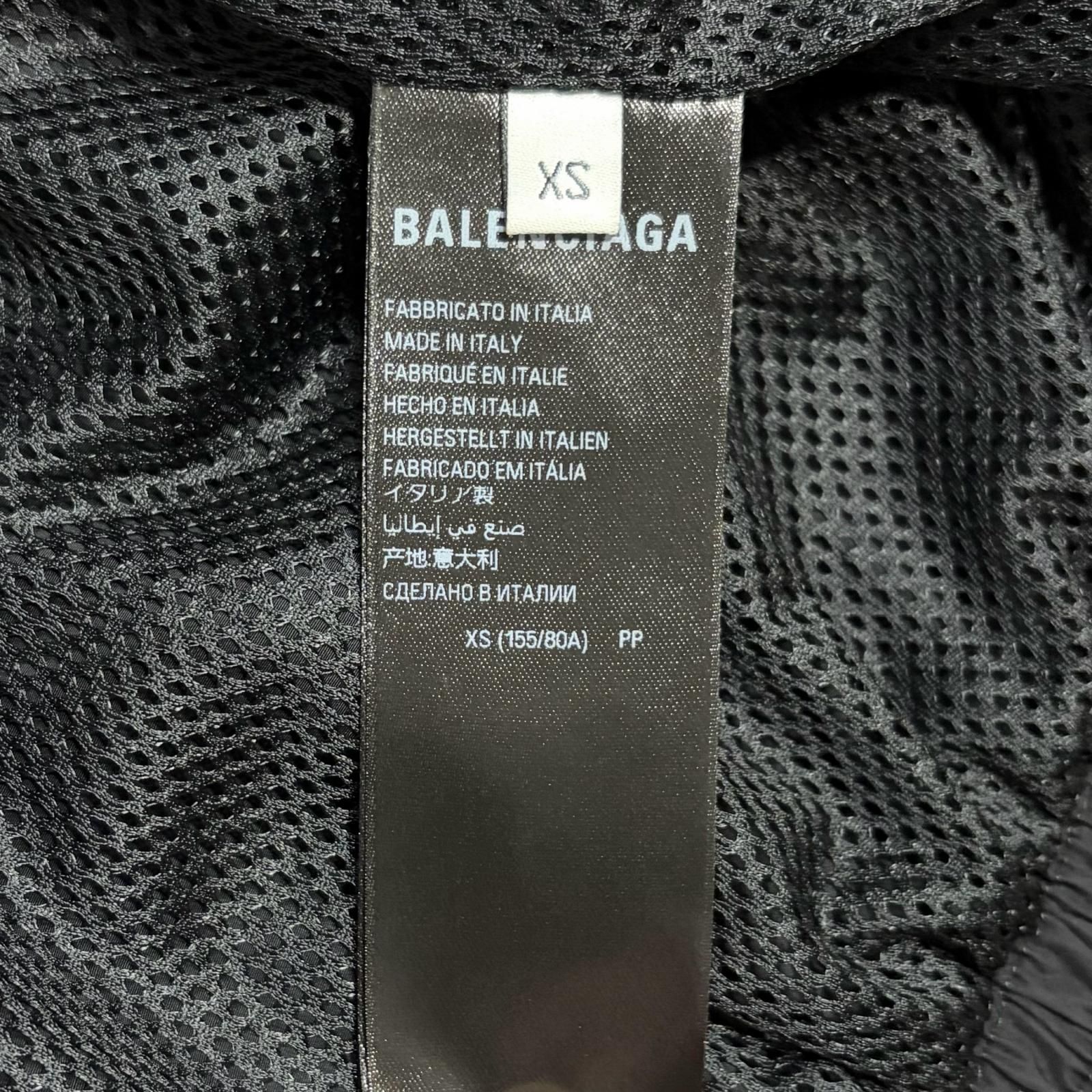 BALENCIAGA/XS /ブラック /バックロゴナイロンジャケット /型番790745 