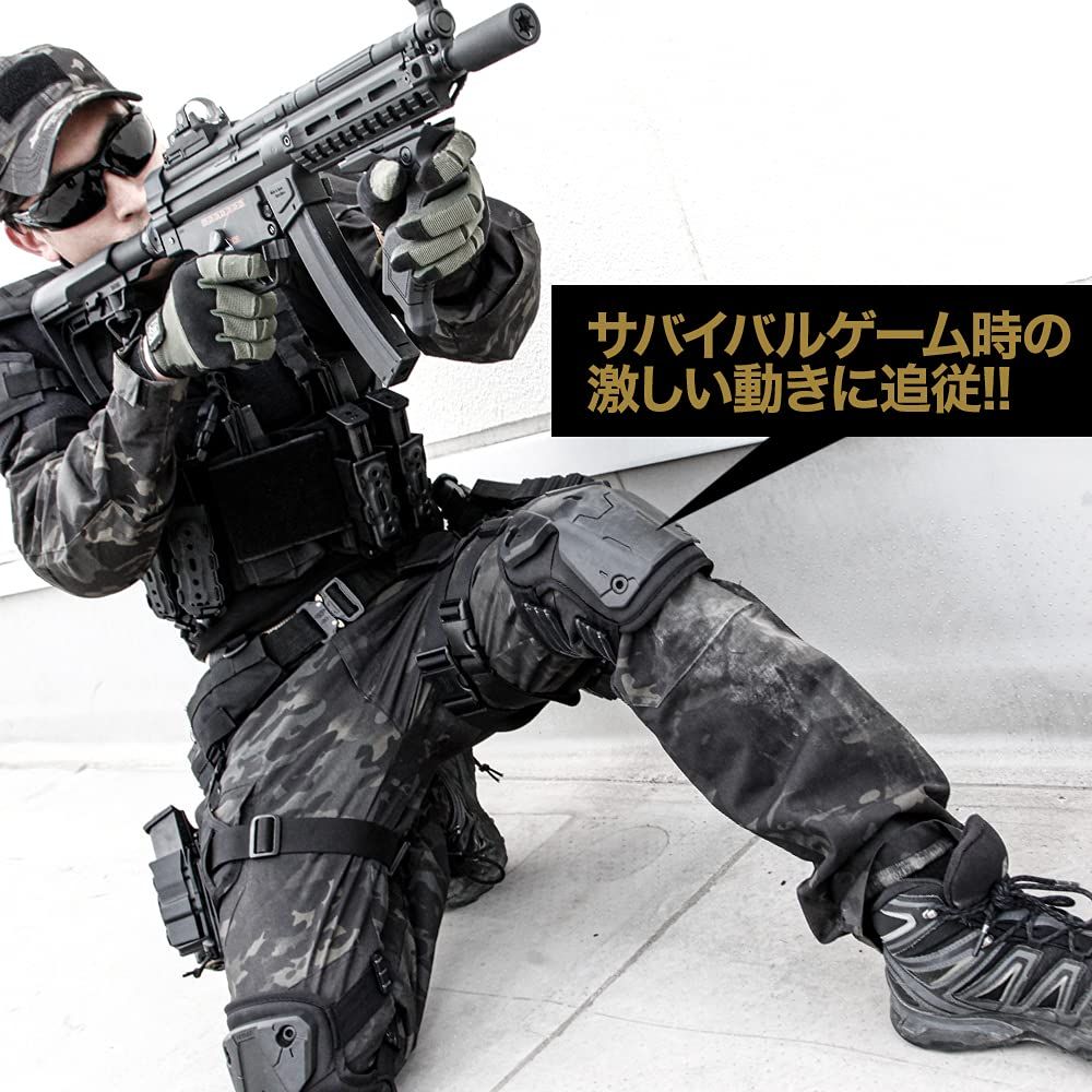 ライラクス(LayLax) [ニーシールド]サバイバルゲーム用 着脱簡単 膝