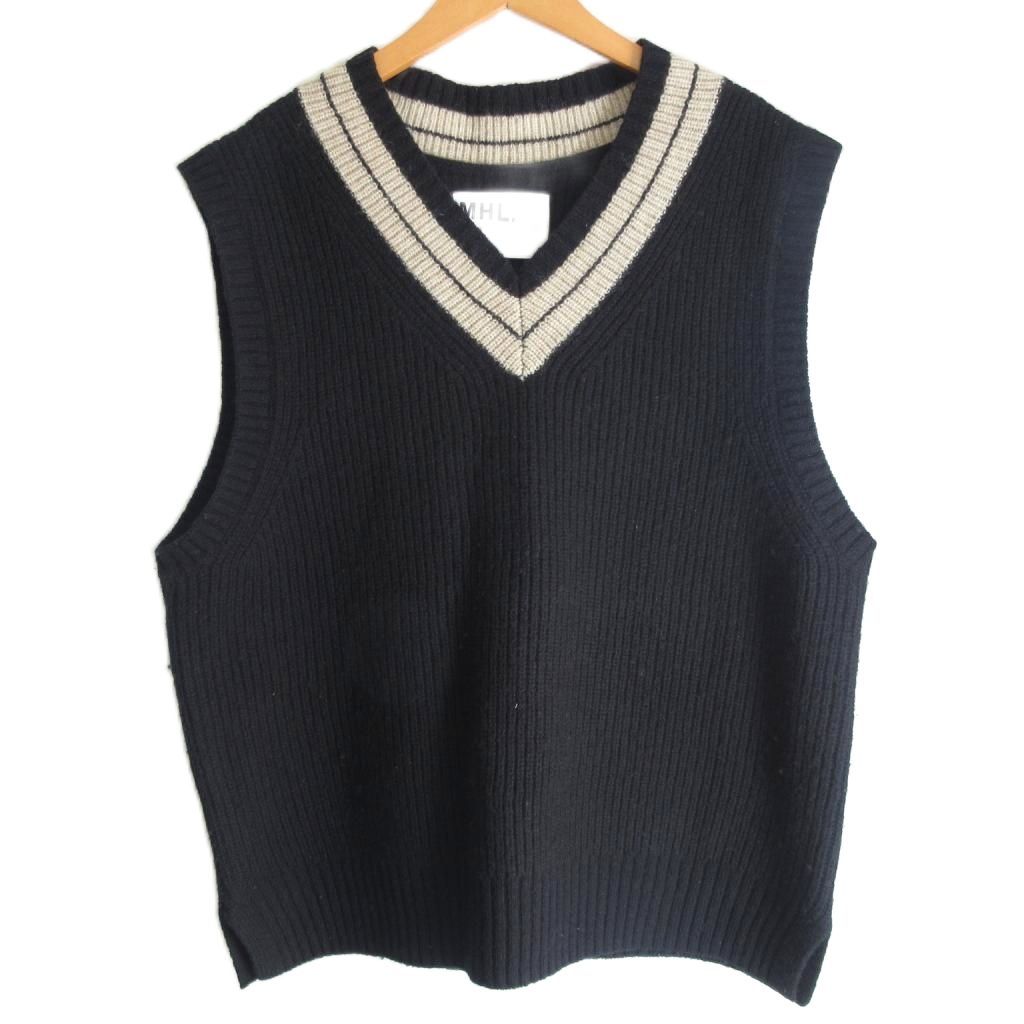 マーガレットハウエル MHL. 24AW ウール チルデンニット ベスト 596