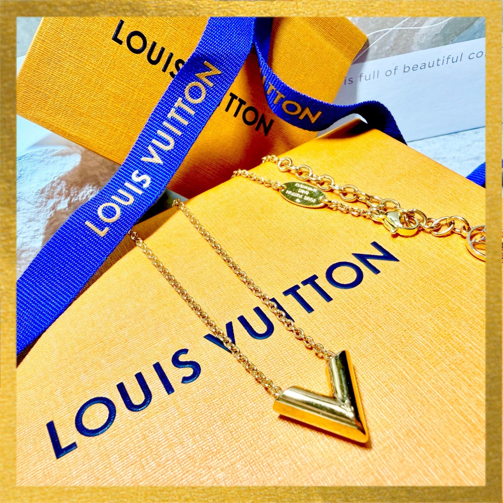 仕上済 LOUIS VUITTON ルイヴィトン エセンシャルV ネックレス