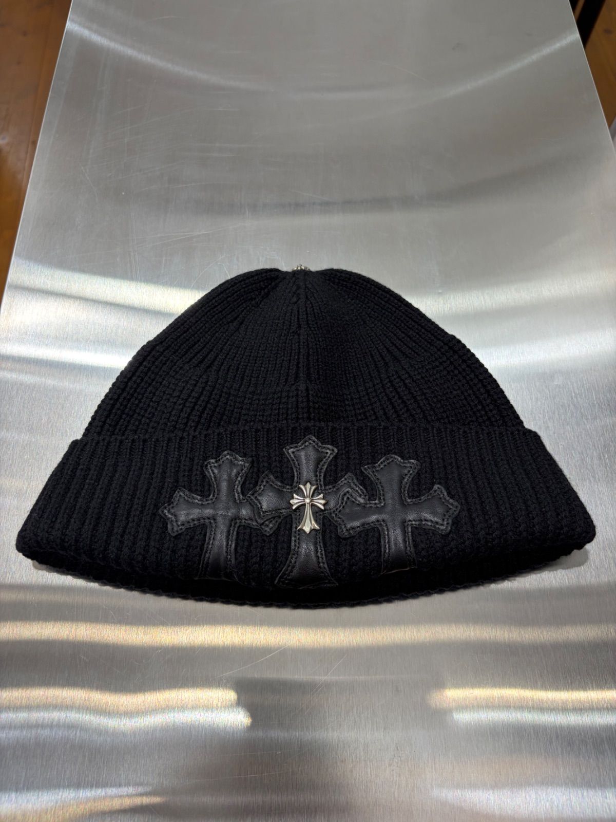 CHROME HEARTS クロムハーツ セメタリークロス ビーニー カシミア 