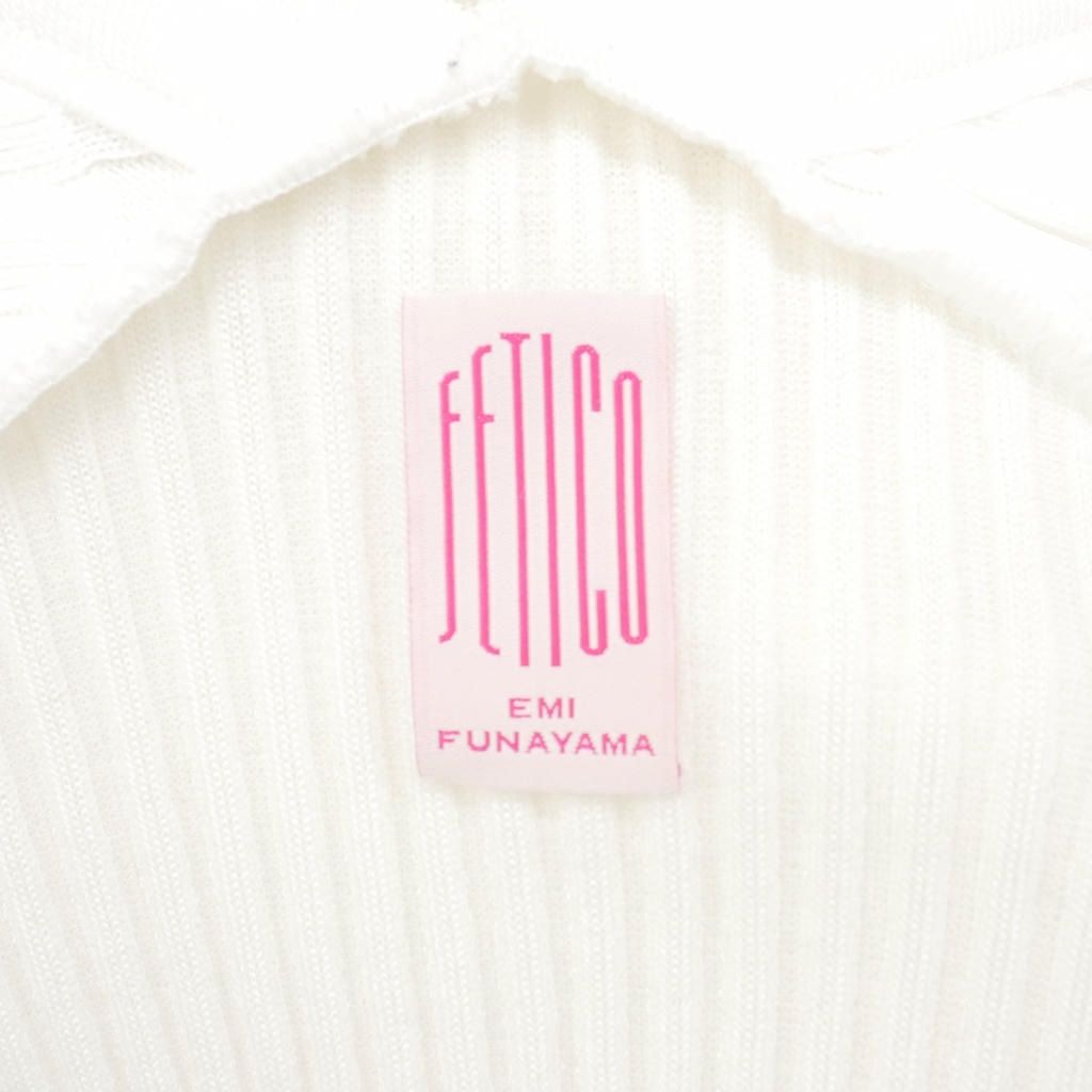 フェティコ FETICO 23SS STRIPE KNIT CARDIGAN ニット カーディガン