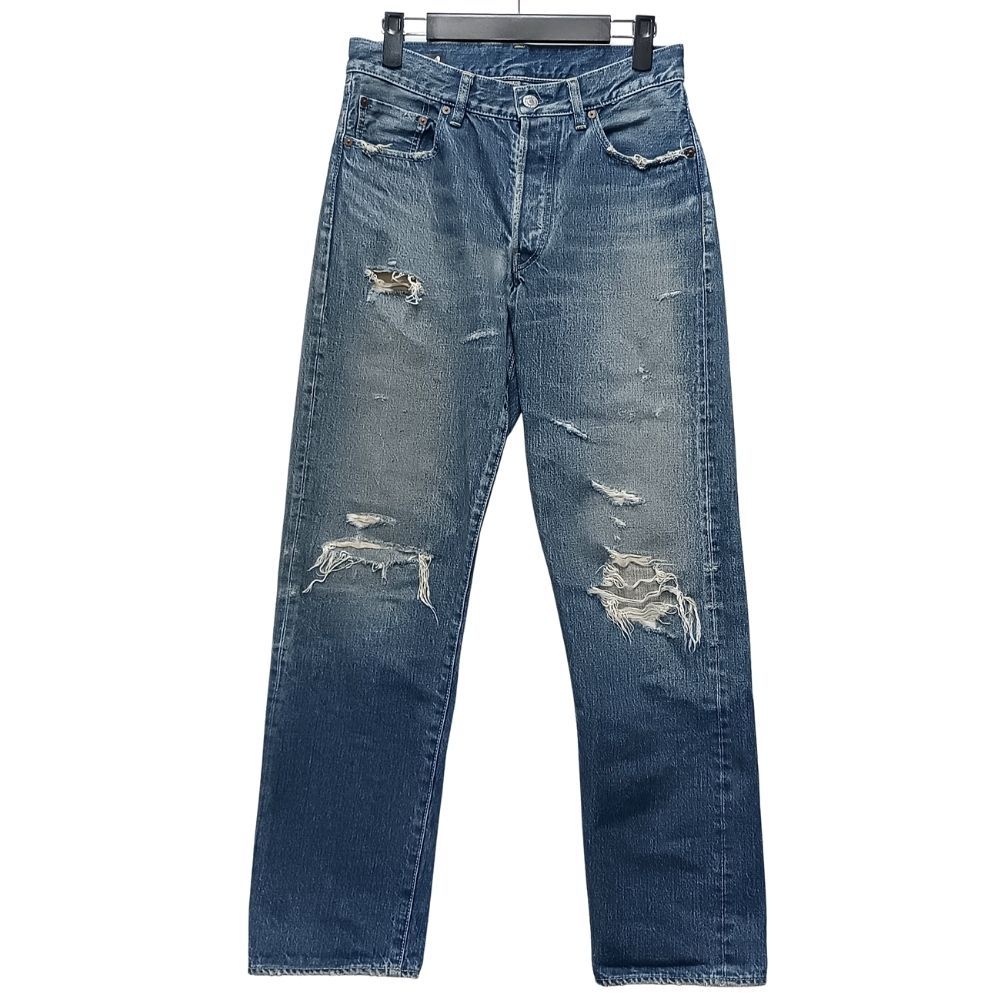 MINEDENIM マインデニム 2305-1002-86-282 L.Straight 5pocket USS ダメージ加工 デニムパンツ インディゴ サイズ 5 正規品 / 54868 MINEDENIM マインデニム 2305-1002-86-282 L.Straight 5pocket USS