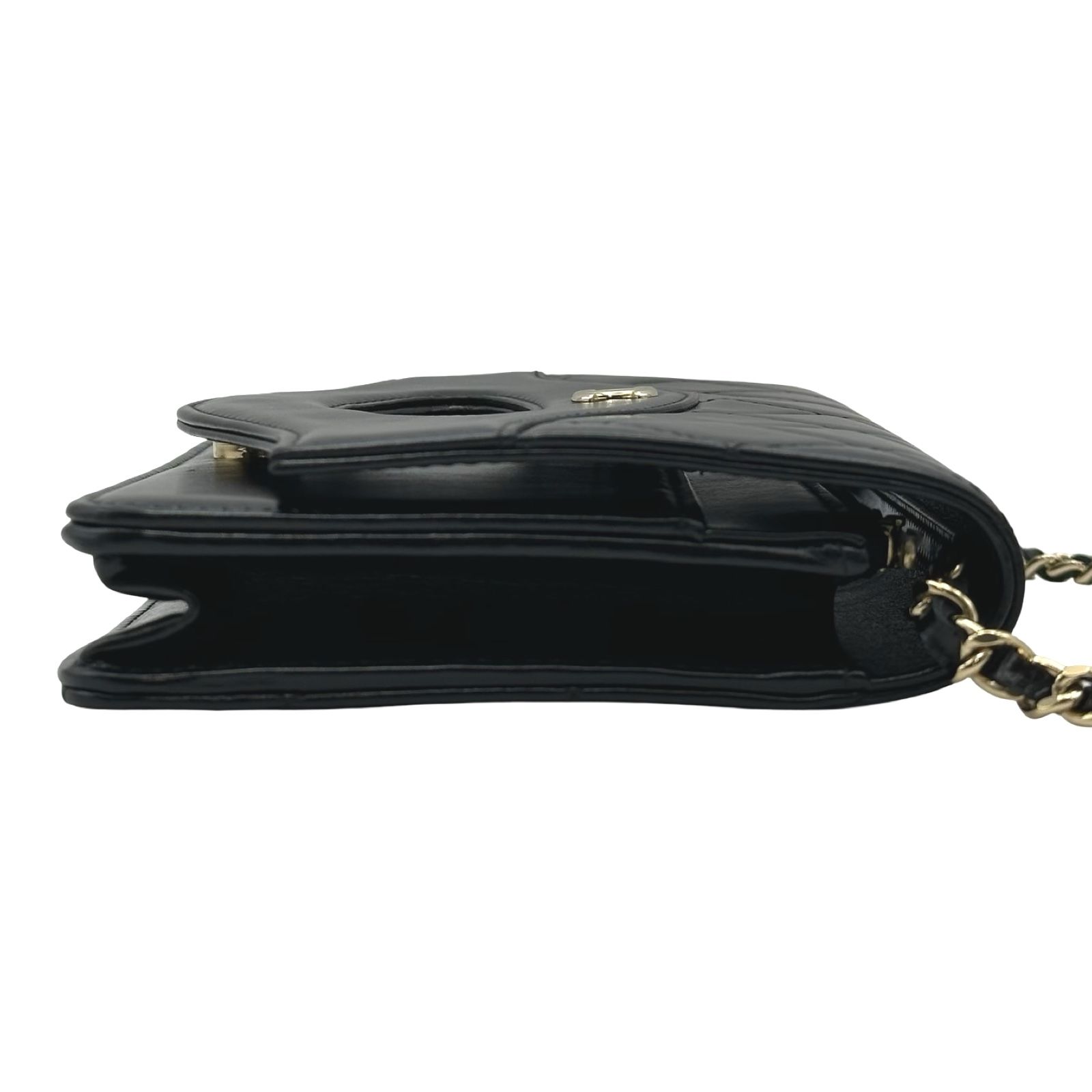 シャネル CHANEL マトラッセ チェーンウォレット AP2703 ブラック ゴールド金具 パテントカーフスキン レディース ショルダーバッグ シャネル CHANEL マトラッセ チェーンウォレット AP2703 ブラック