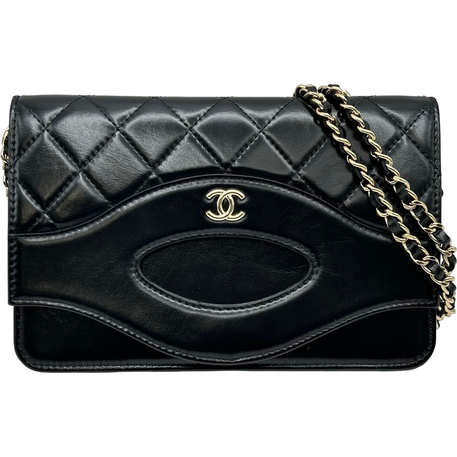 シャネル CHANEL マトラッセ チェーンウォレット AP2703 ブラック ゴールド金具 パテントカーフスキン レディース ショルダーバッグ シャネル CHANEL マトラッセ チェーンウォレット AP2703 ブラック