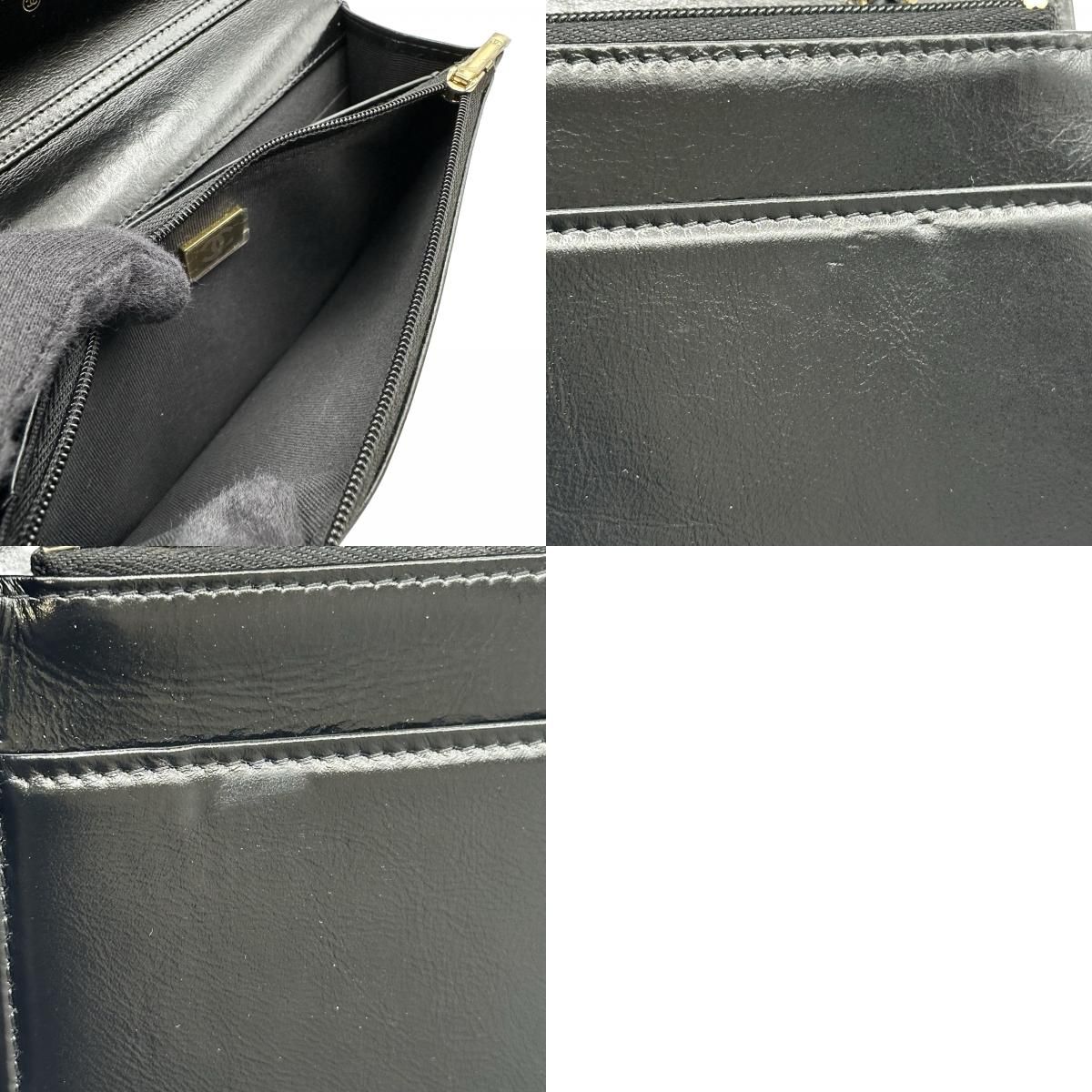 シャネル CHANEL マトラッセ チェーンウォレット AP2703 ブラック