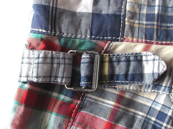 ラルフローレンラグビー チェック オックス クレイジーパッチワークショーツ 31 廃盤ライン RALPH LAUREN RUBGY ラルフローレンラグビー チェック