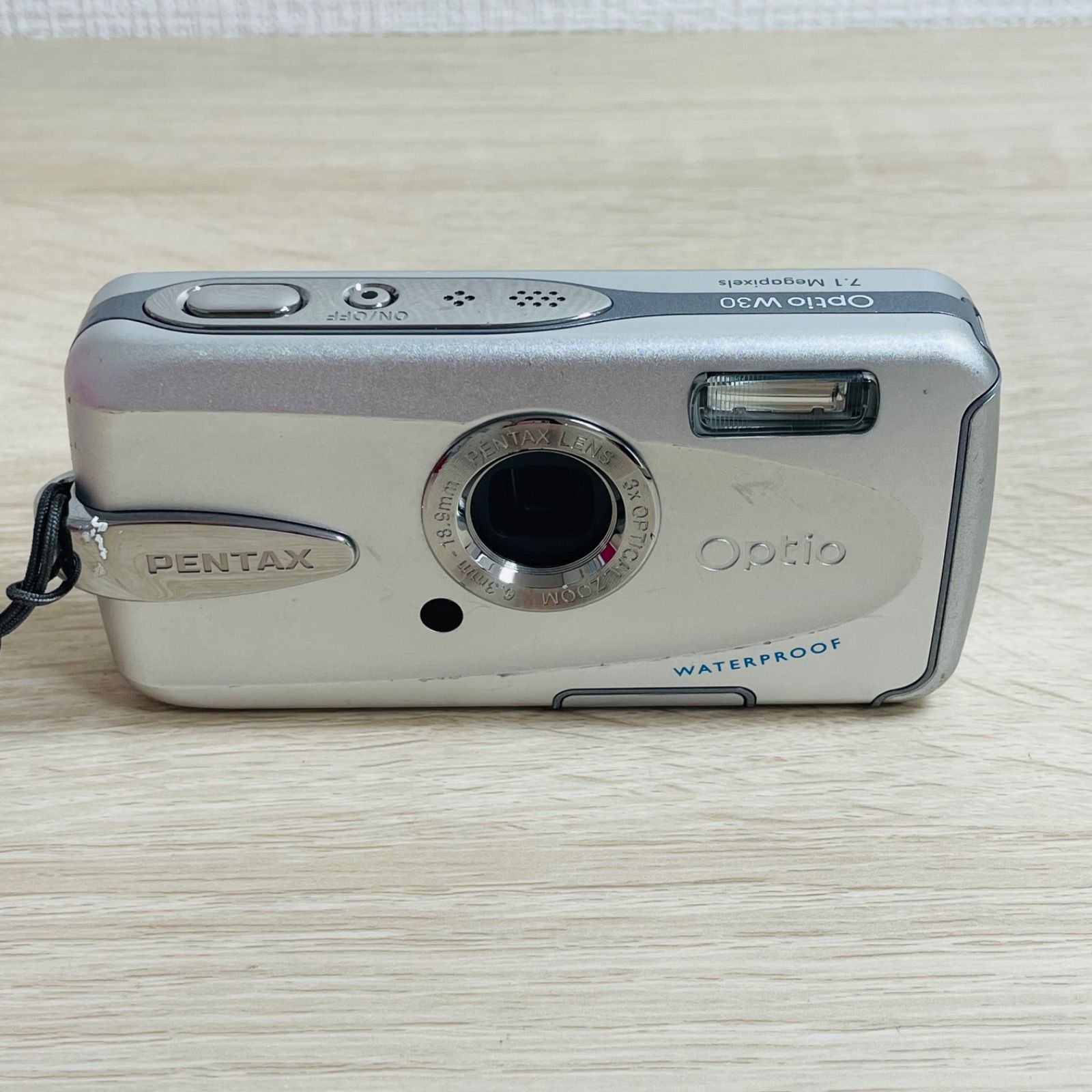 PENTAX Optio W30 防水デジカメ シルバー - メルカリ