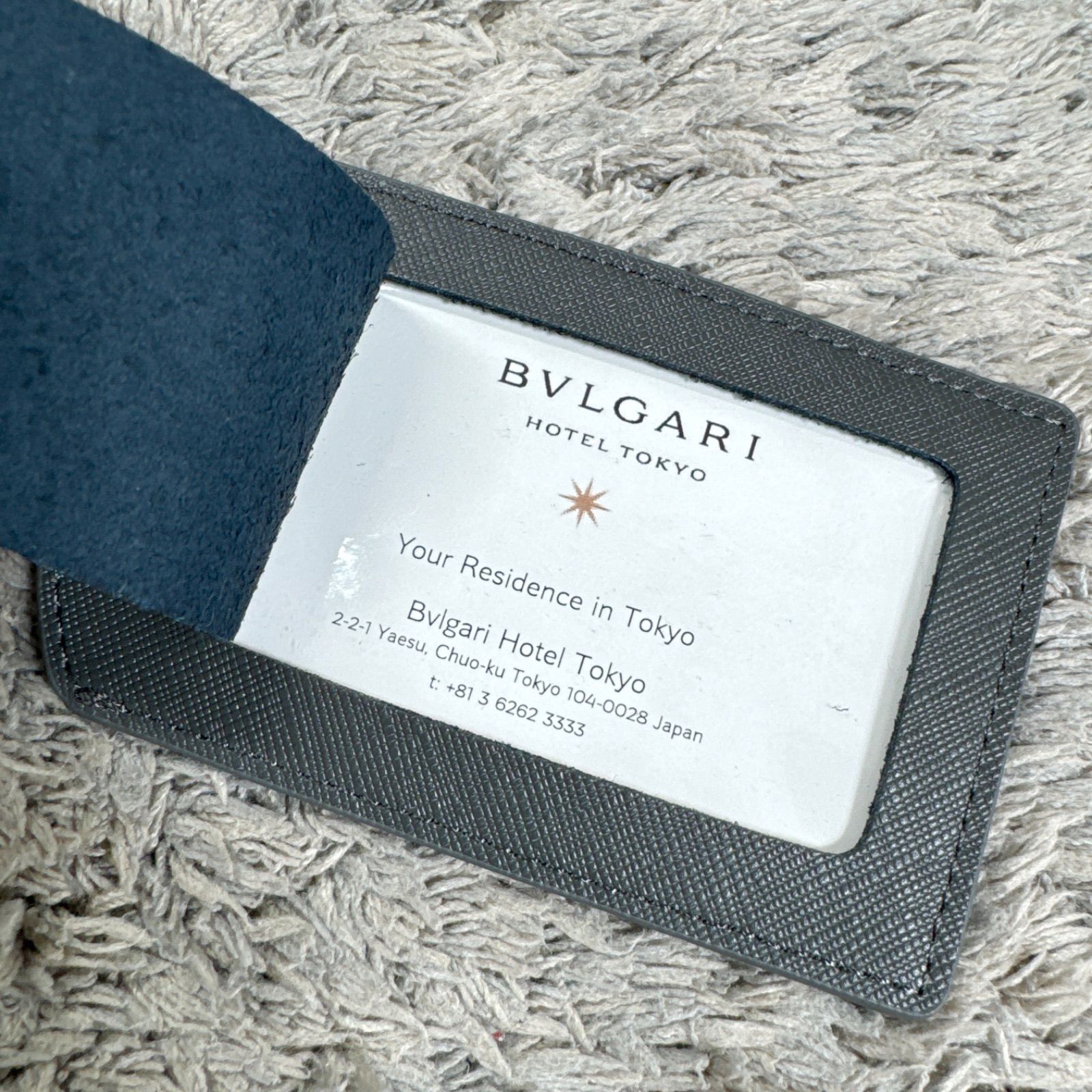 BVLGARI ブルガリ ホテル東京 ネームタグ ラゲッジタグ レザー - メルカリ