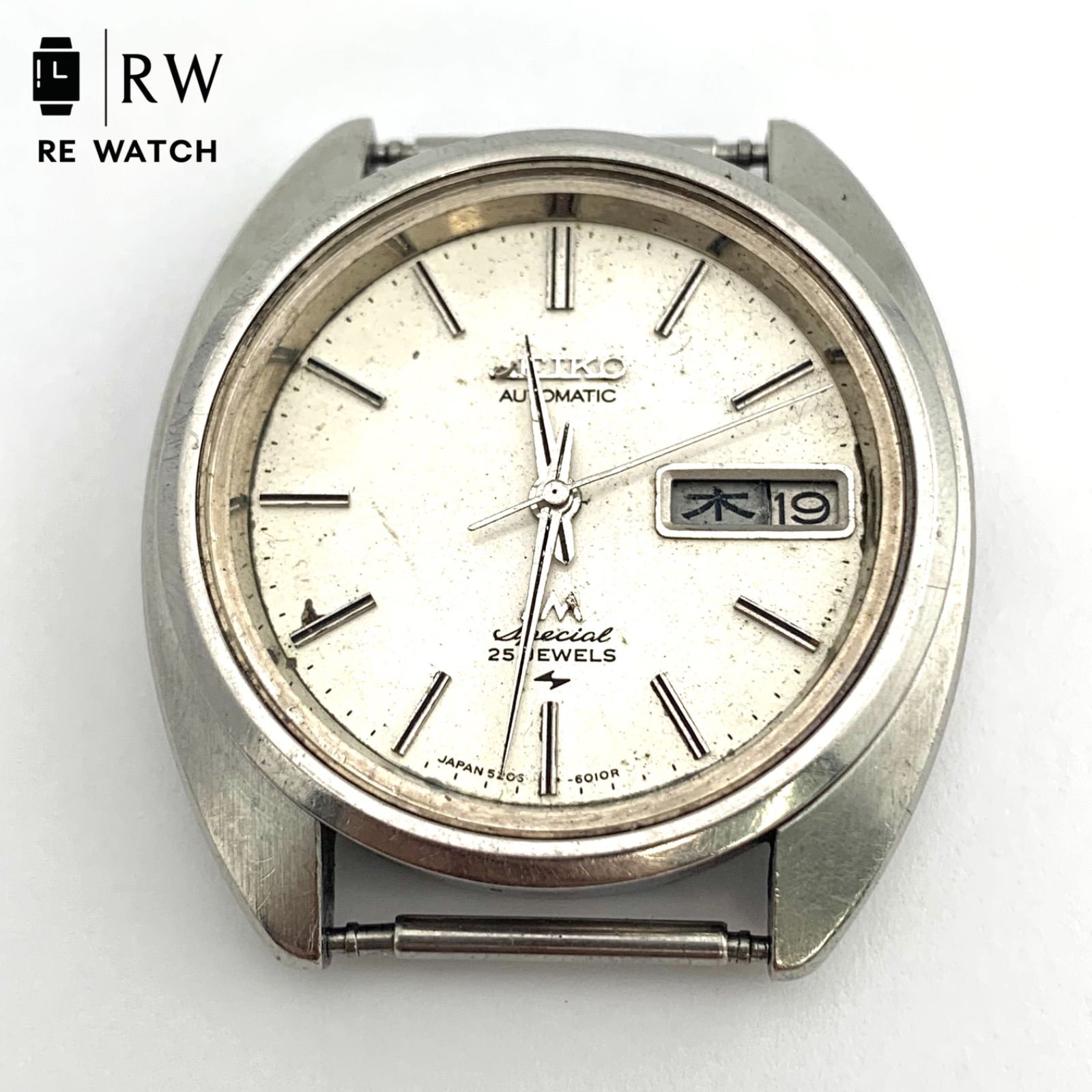 ジャンク】SEIKO LM SPECIAL 5206-6030 自動巻き腕時計 ガラス、龍頭