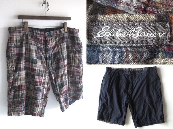 Eddie Bauer エディーバウアー コットン マドラスチェック クレイジー