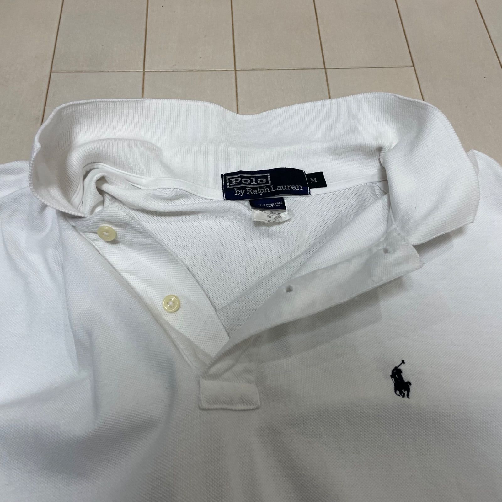 Polo Ralph Lauren ポロシャツ 白 Mサイズ メンズM〜L相当 コットン100
