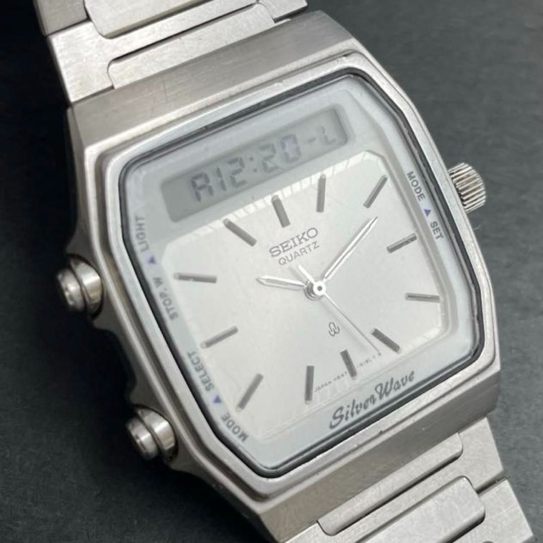 SEIKO シルバーウェーブ H557-5130 アナデジ デジアナ Silver Wave