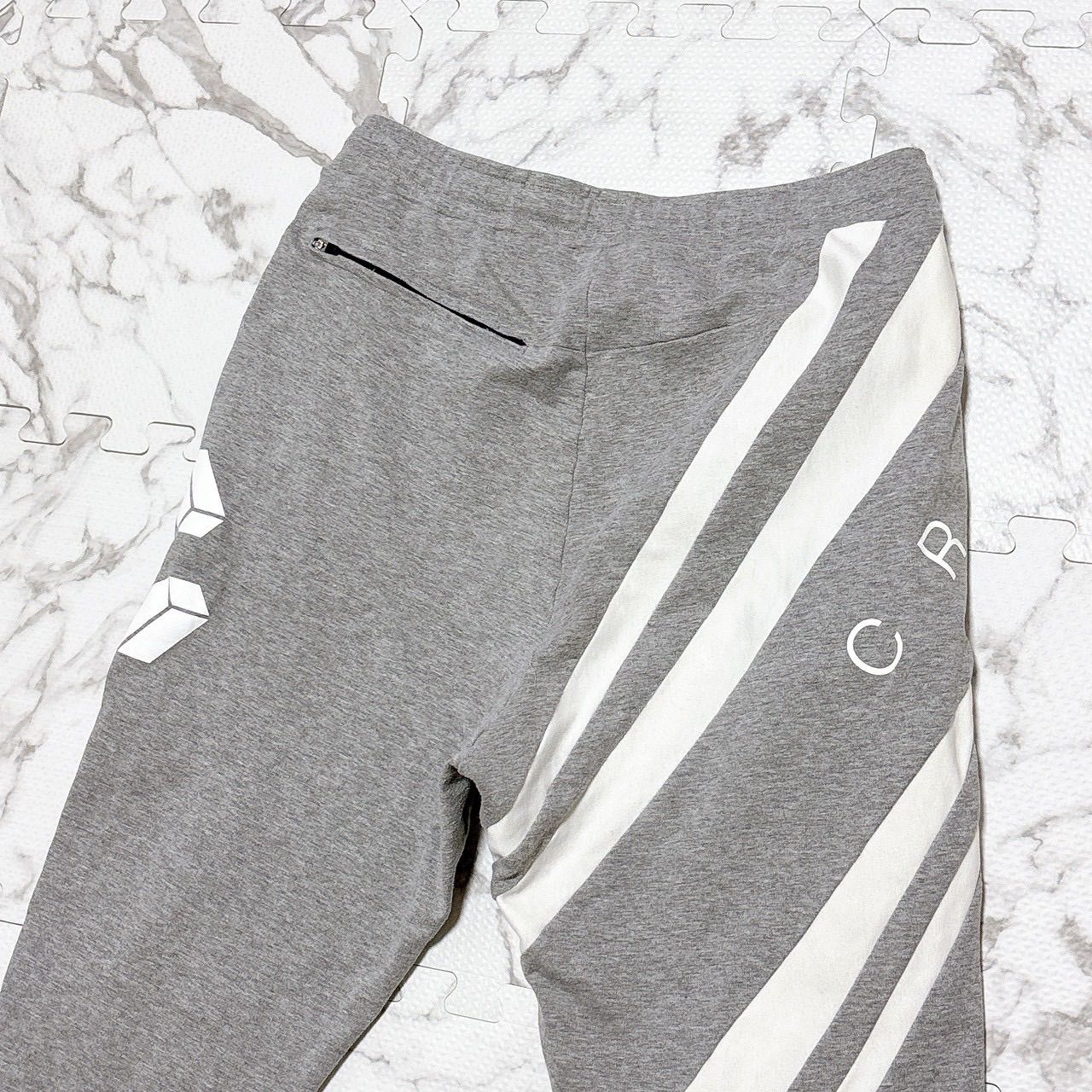 CRONOS KRONOS クロノス スウェットパンツ Lサイズ グレー 裾ジップ 