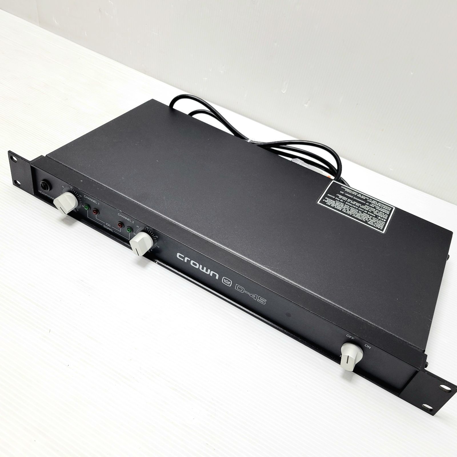 現状品】Crown AMCRON D-45 パワーアンプ - メルカリ