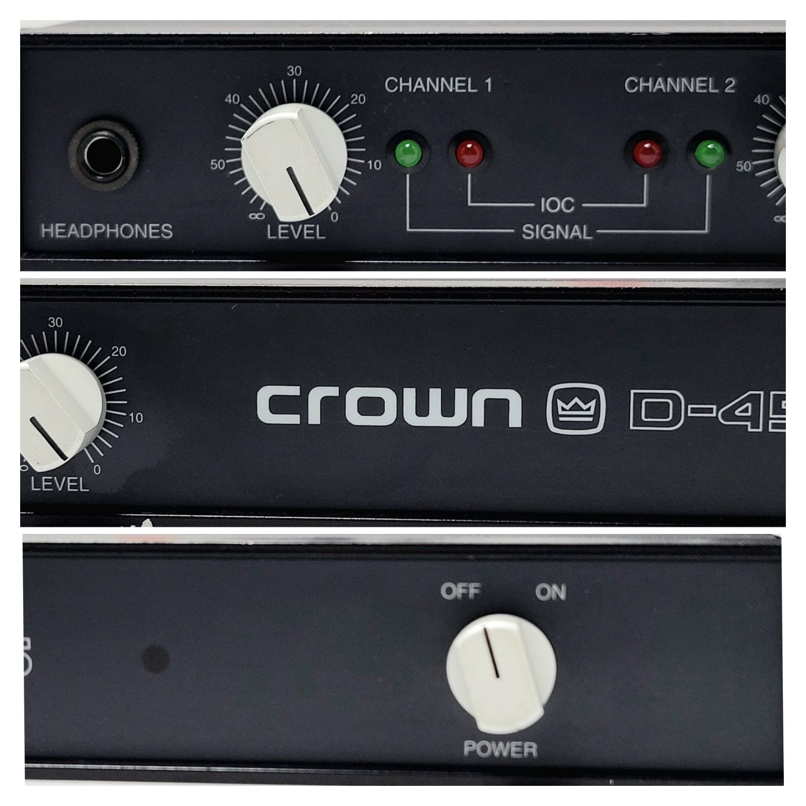 動作確認済 Crown D-45 パワーアンプ クラウン 動作確認済 Crown D-45 パワーアンプ クラウン アンプ 動作確認済
