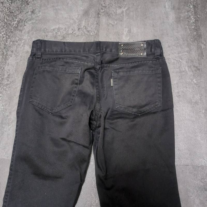 5351 Pour Les Hommes Python Leather Patch Bootcut Pants Men 2