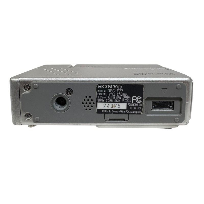 ジャンク】SONY ソニー DSC-F77 Cyber-shot シルバー 動作未確認 本体