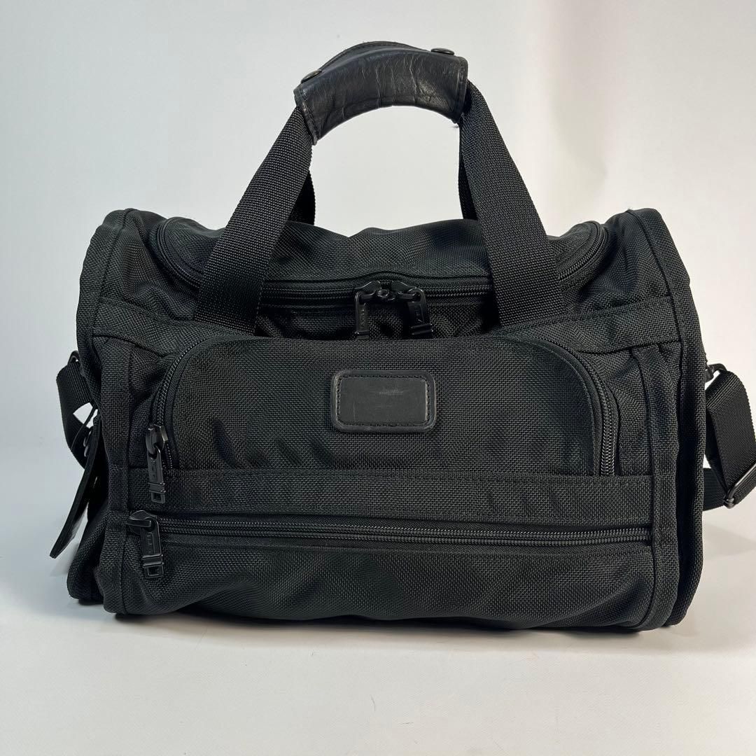 TUMIボストンバッグ 2WAYショルダー付 バリスティックナイロン 旅行 出張 USA製 TUMI ボストンバッグ バリスティックナイロン ブラック 旅行
