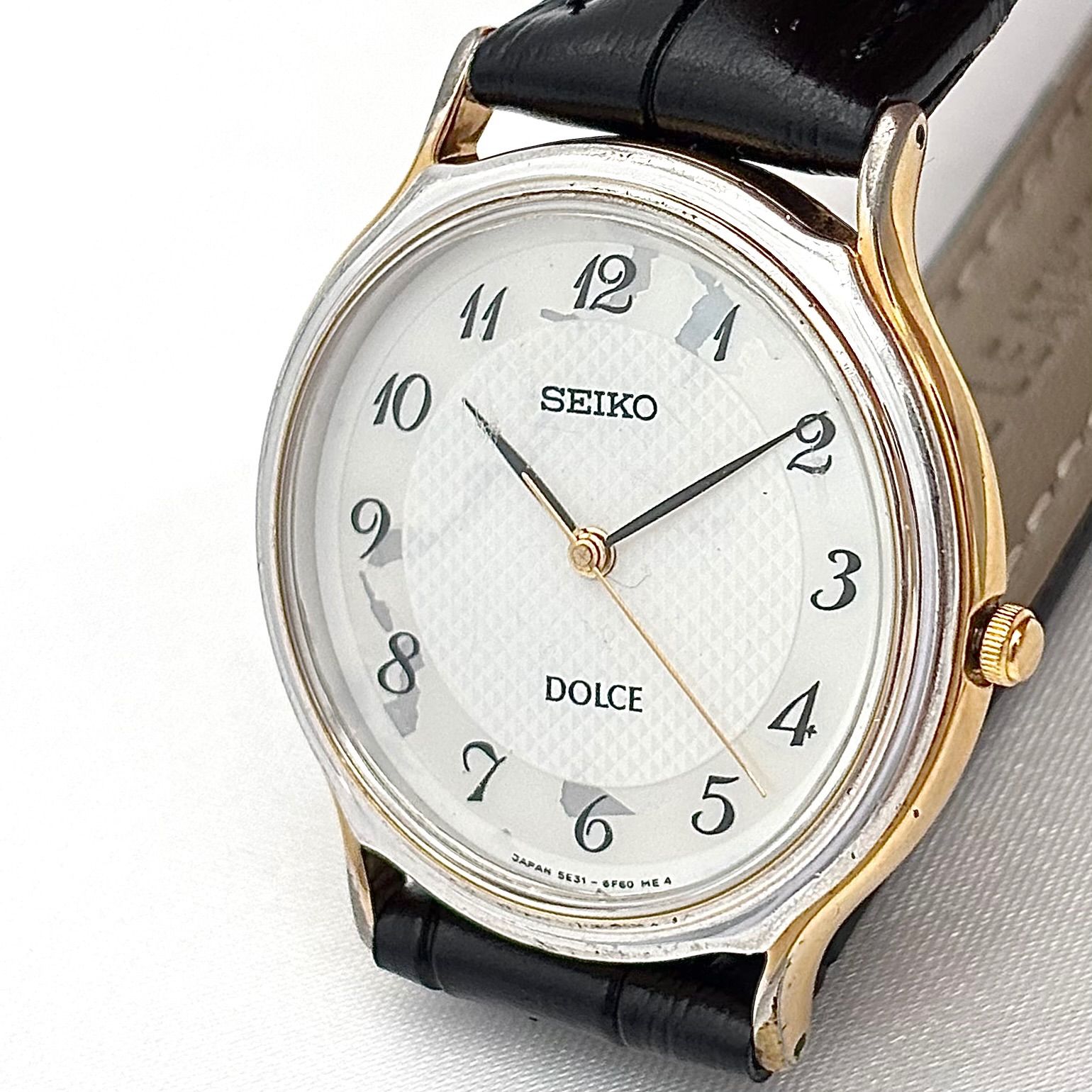 メンズ 【新品交換 稼動】SEIKO ドルチェ メンズ腕時計 薄型