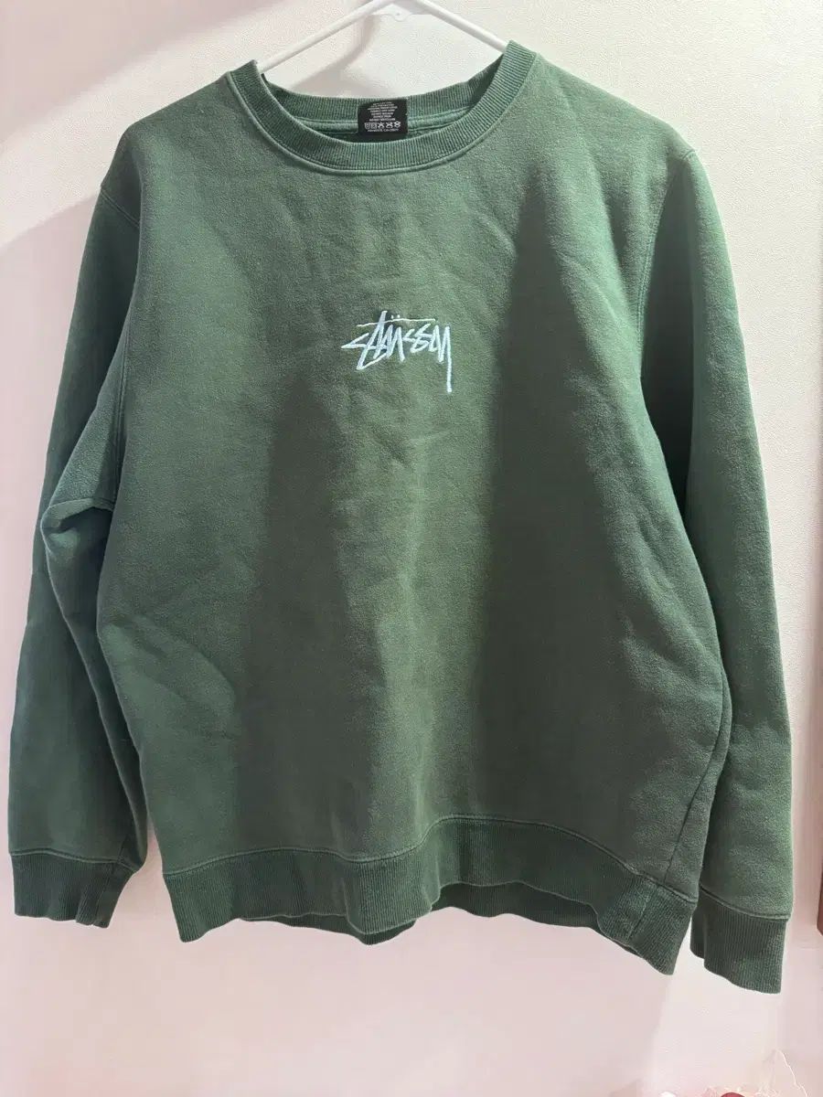 STUSSY ダークグリーン 正規品 スウェット M-純正 価格 販売