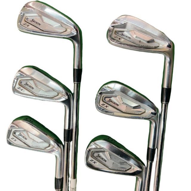 中古】 ダンロップ SRIXON ZX5 6S アイアンセット IR 純正特注シャフト