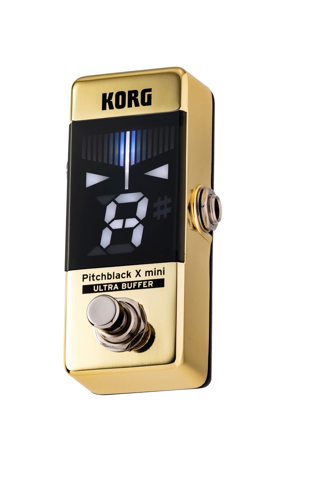 新品 KORG(コルグ) ギター/ベース用 ペダルチューナー Pitchblack X mini 限定カラー/コンパクト/省スペース/±0.1セントの高精度/ULTRA BUFFER/ストロボチューニング ゴールド PB-X-MINI MG