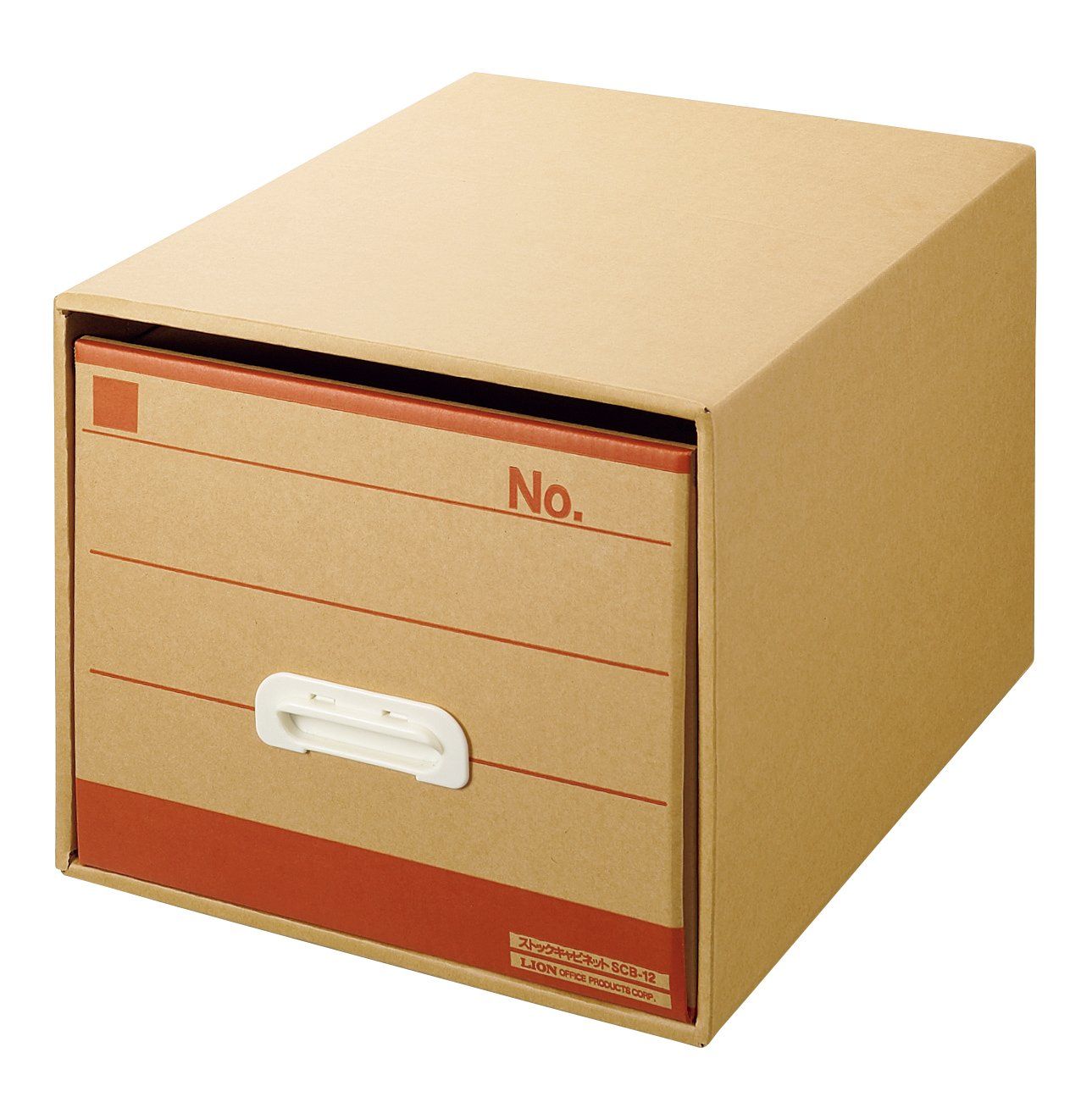 新品 ライオン事務器 文書保存箱 A4 SCB-12