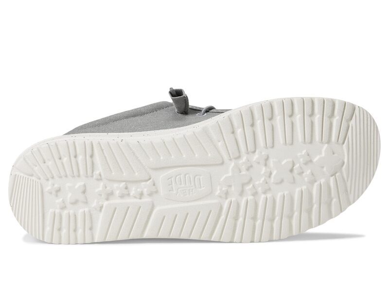ヘイデュード メンズ シューズ スリッポン・ローファー Hey Dude Wally Stretch Canvas Light Grey グレー