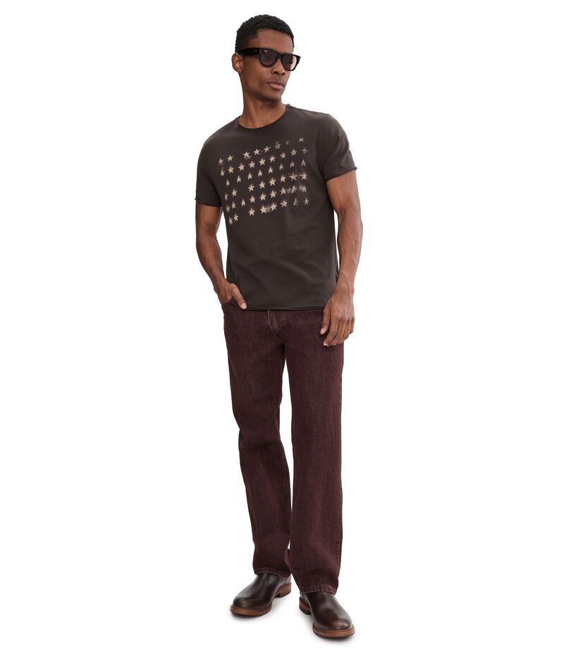 ジョンバルベイトス メンズ トップス シャツ グラフィック John Varvatostars Graphic Tshirt Kg7337s26 Charcoal チャコール