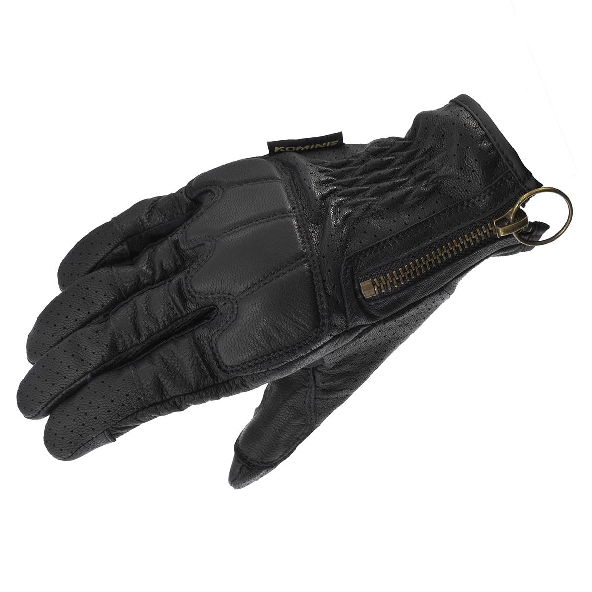 新品 コミネ(KOMINE) バイク用 グローブ GK-255 プロテクトレザーメッシュグローブ Black 2XL