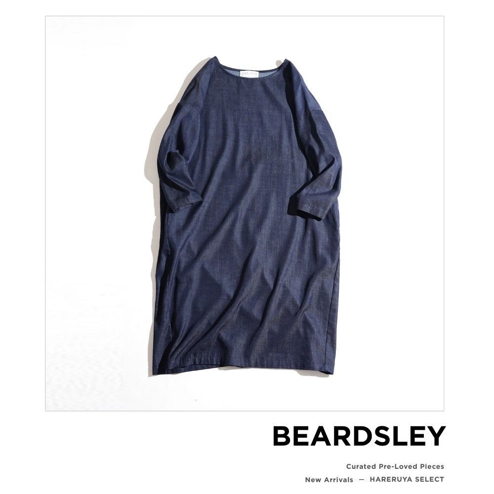 309t*美品 ビアズリー BEARDSLEY デニム風 チュニックワンピース 309t*美品 ビアズリー BEARDSLEY デニム風 チュニックワンピース 0 S