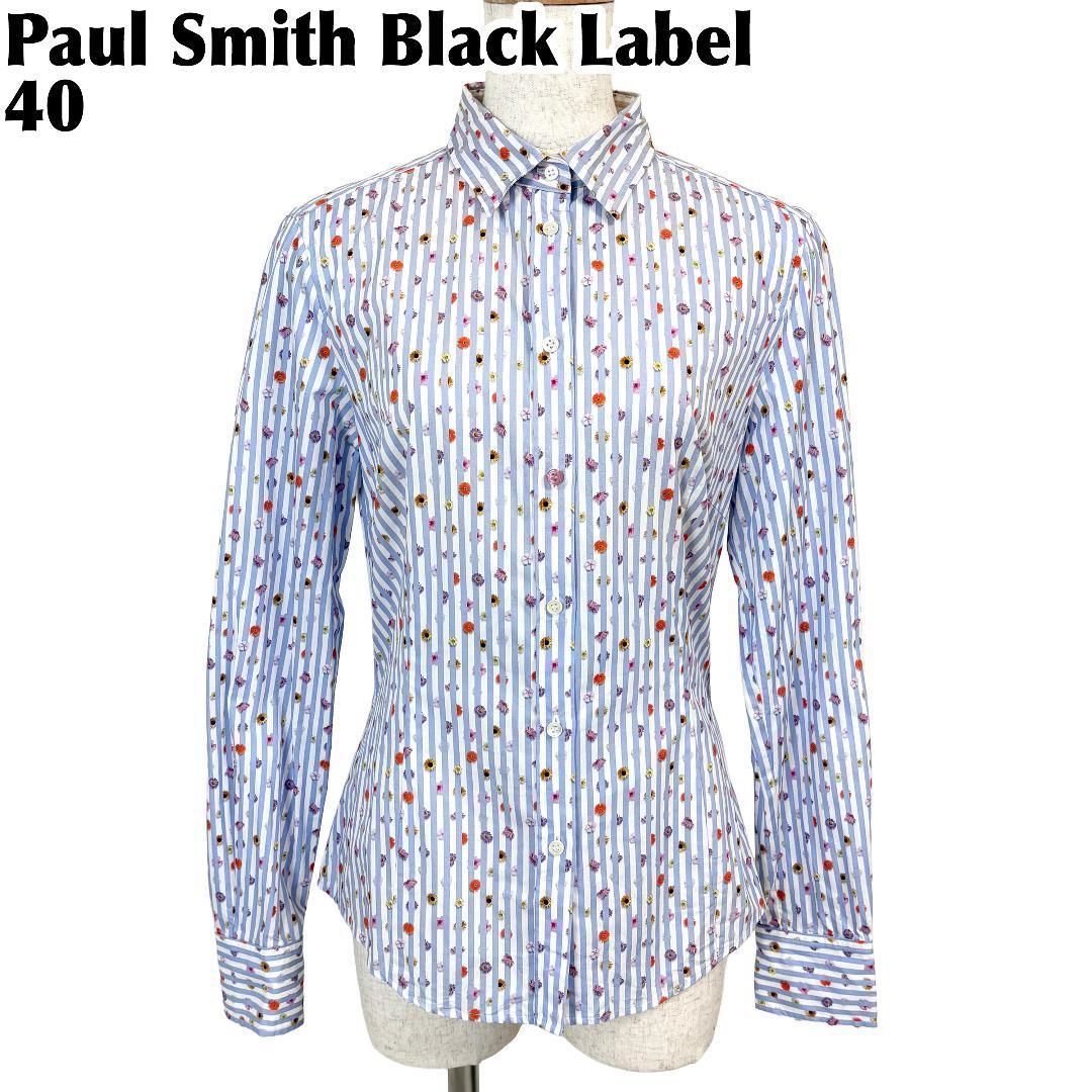 美品】 Paul Smith Black 長袖ブラウス 40 実写花柄 - メルカリ
