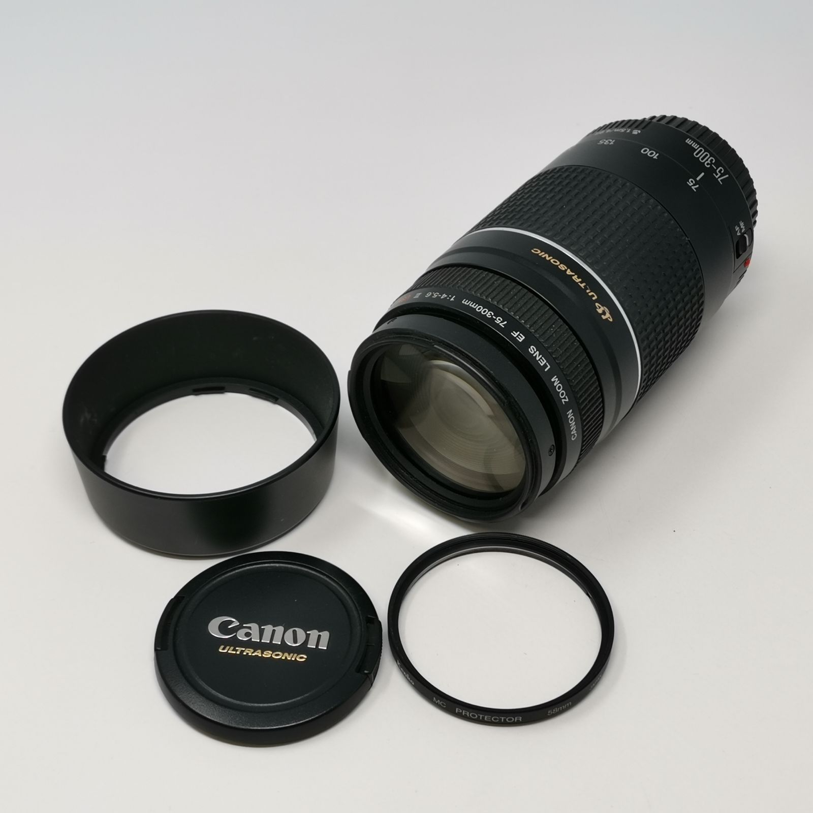 キャノンズームレンズ EF 75-300mm 2本Kenko MC-1 58mm OM SYSTEM M.ZUIKO
