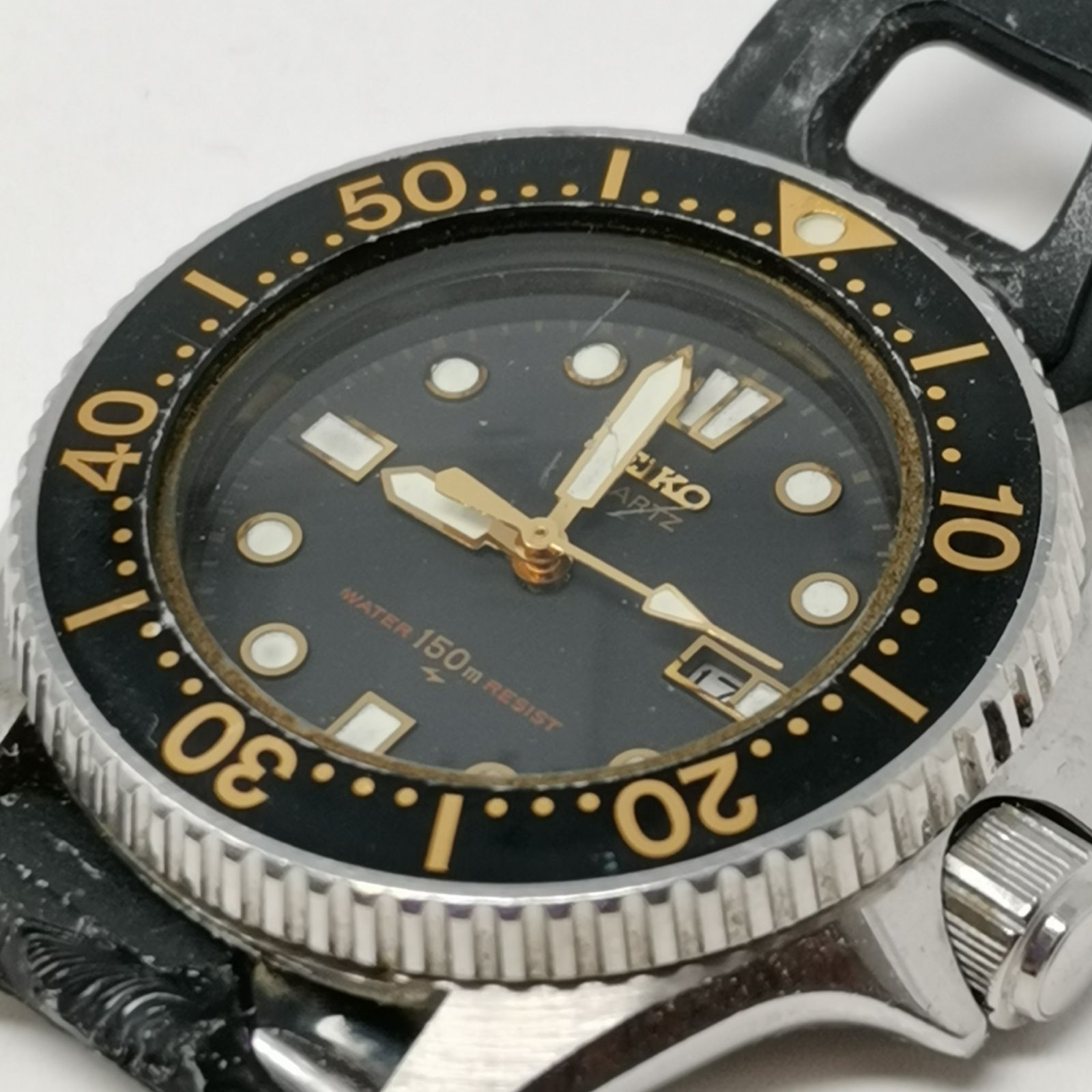SEIKO セイコー 2625-0010 レトロ ダイバーズウォッチ ブラック 動作未確認 中古品 管理番号ARCANKO1766