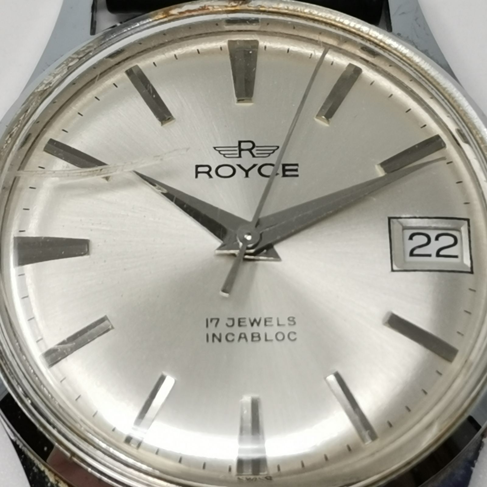 70年代 スイス製 ビンテージ 腕時計 ROYCE ロイス 手巻き メカニカル 