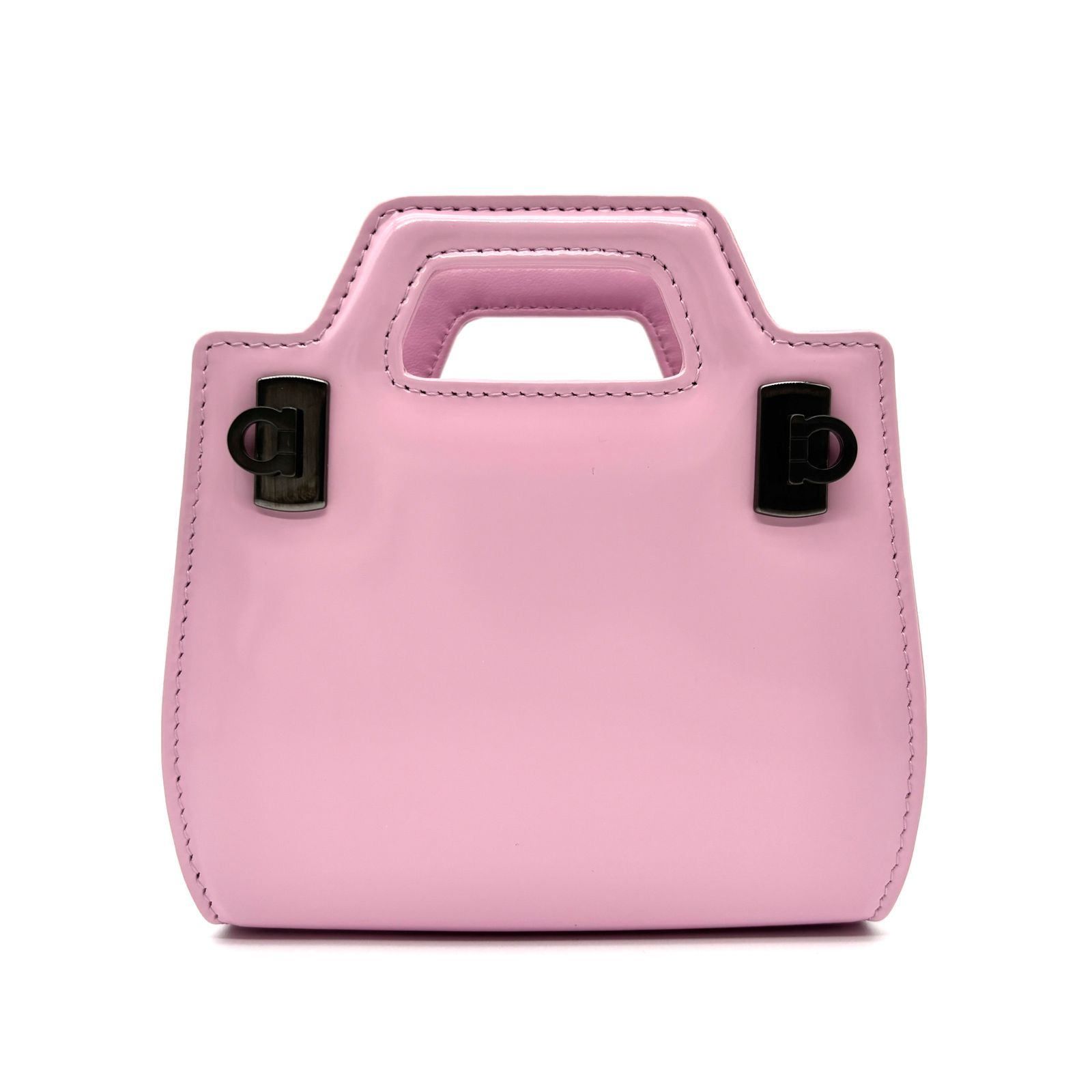 極美品 Salvatore Ferragamo フェラガモ ワンダ ガンチーニ マイクロ 